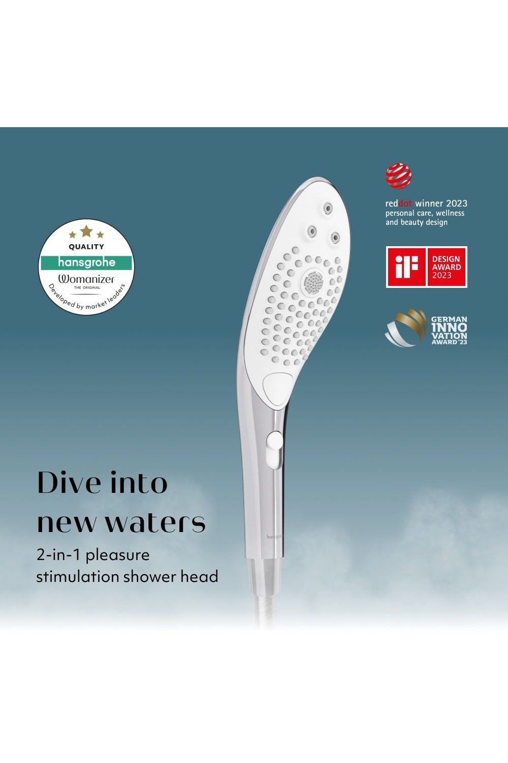 Wave - Chrome - Shower Head - Free Shipping