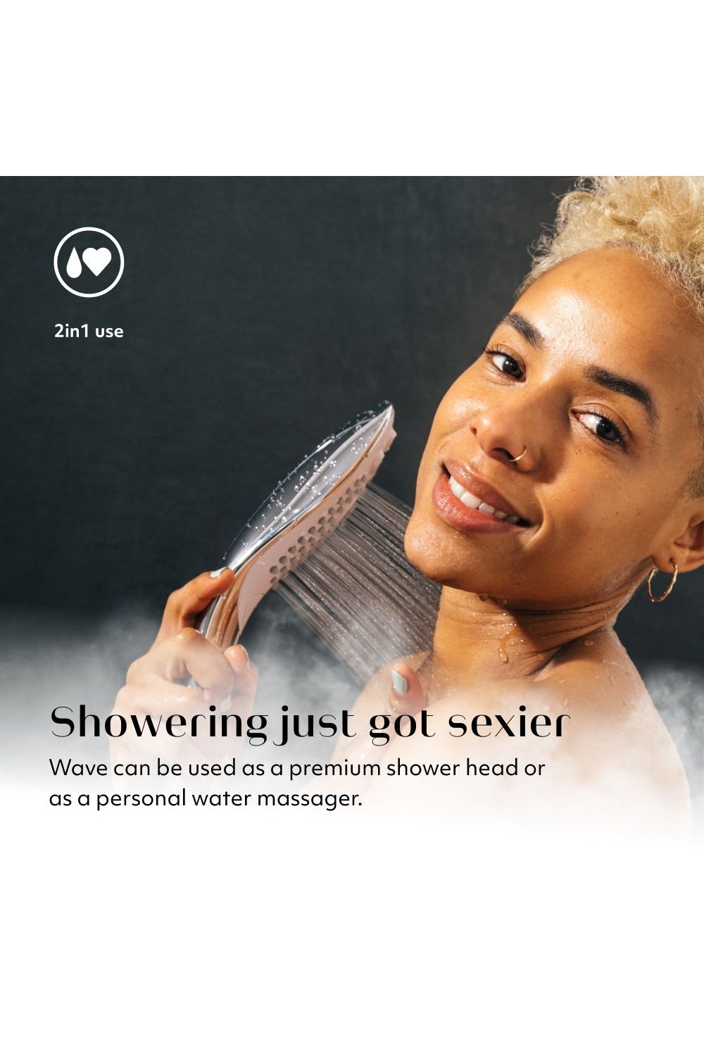 Wave - Chrome - Shower Head - Free Shipping