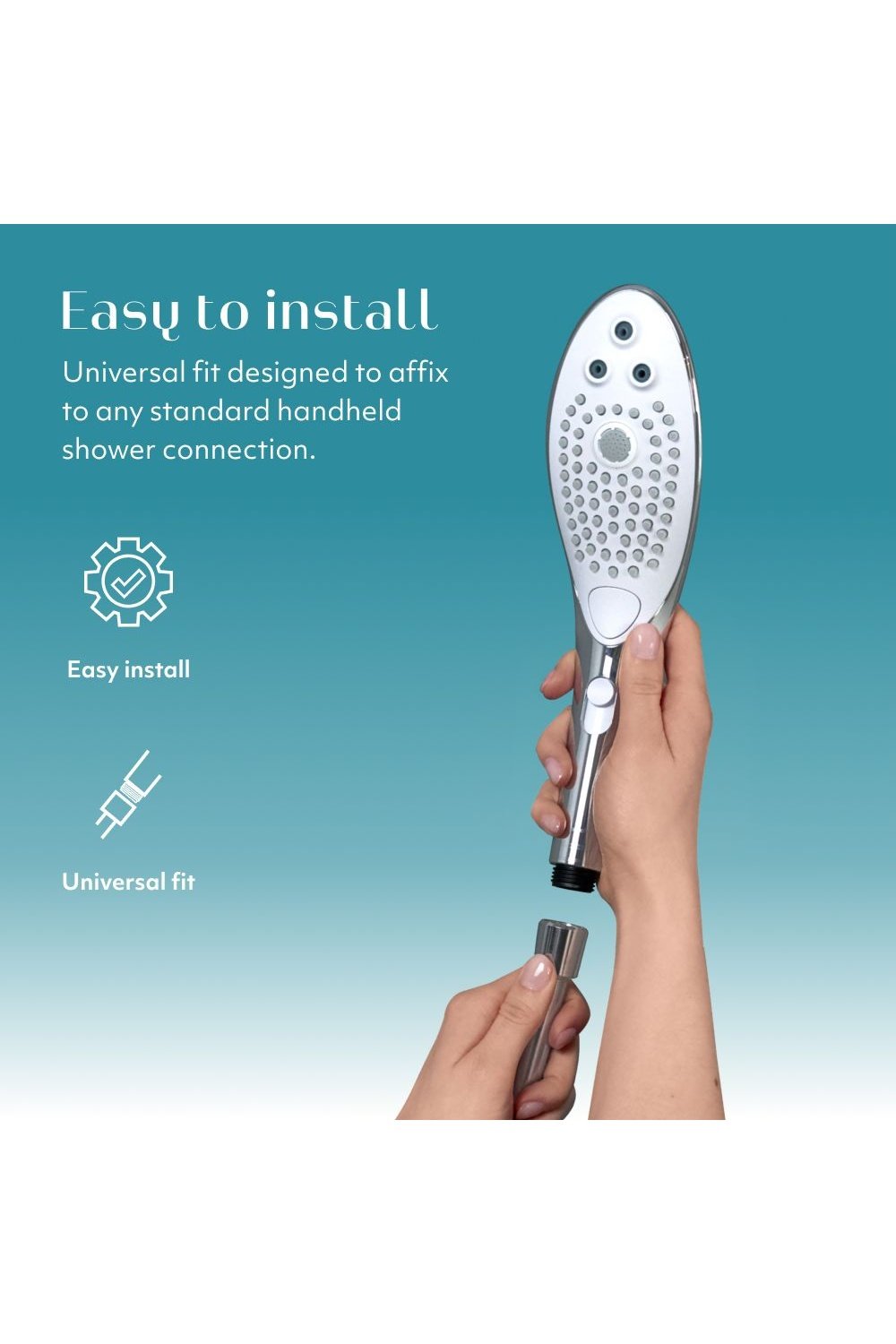 Wave - Chrome - Shower Head - Free Shipping