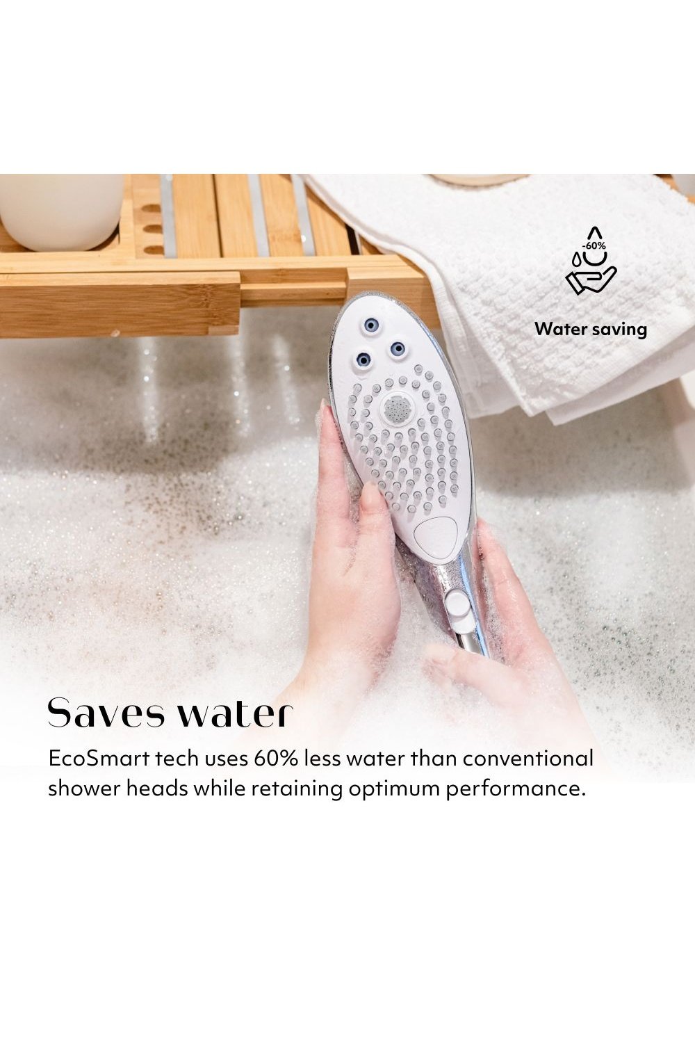 Wave - Chrome - Shower Head - Free Shipping