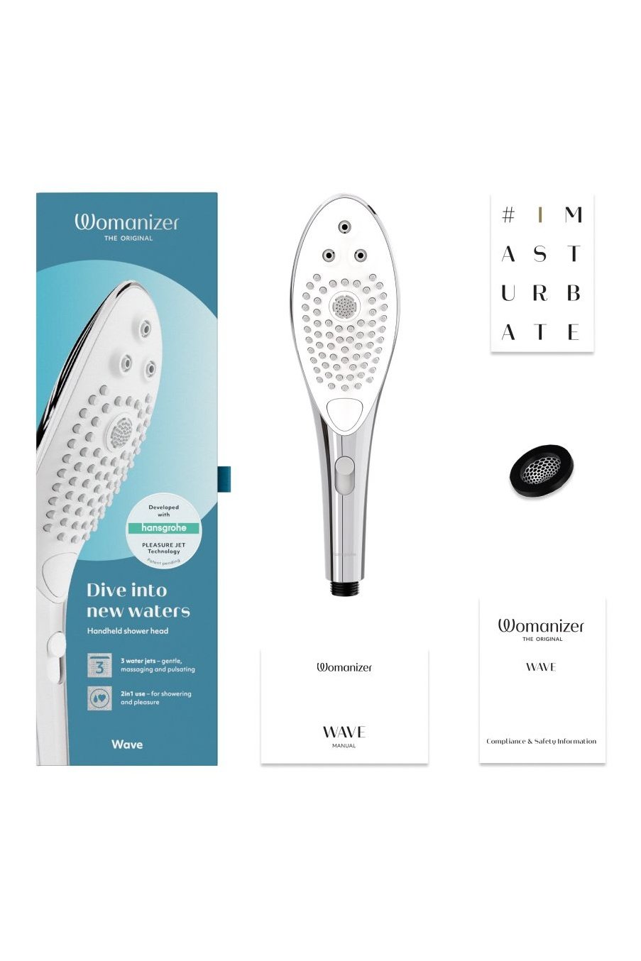 Wave - Chrome - Shower Head - Free Shipping