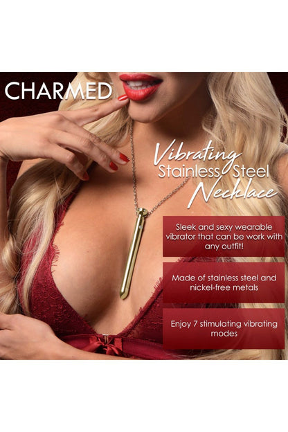7X Vibrating Necklace - Gold Free Shipping