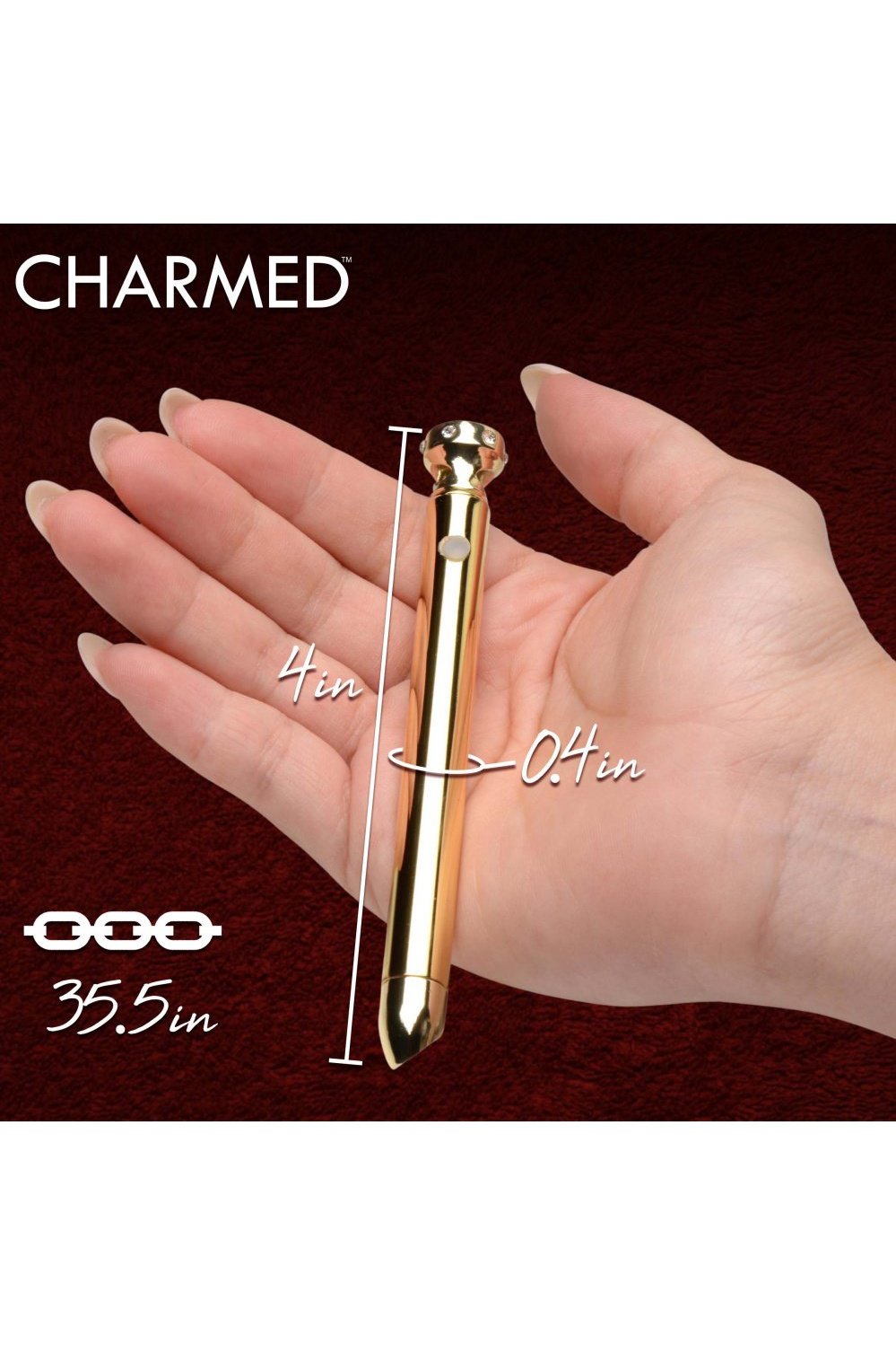 7X Vibrating Necklace - Gold Free Shipping
