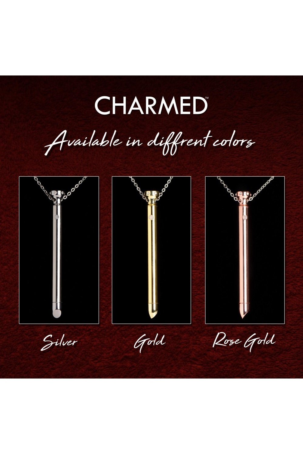 7X Vibrating Necklace - Gold Free Shipping
