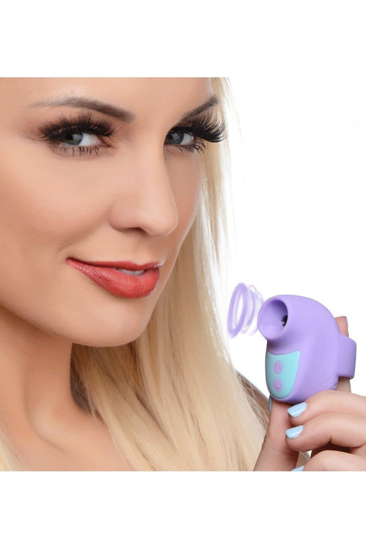 12X Mini Silicone Clit Stimulator - Purple freeshipping - ToysZone.ca