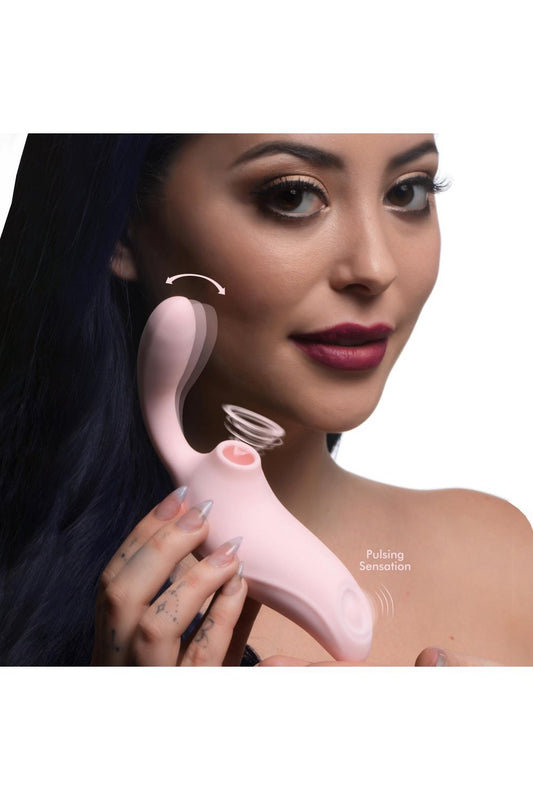 3 Way Elixir Sucking and Pulsing Vibrator Free Shipping