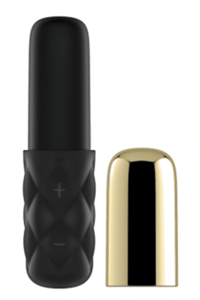SATISFYER LOVELY HONEY - BLACK/GOLD free shipping - ToysZone.ca