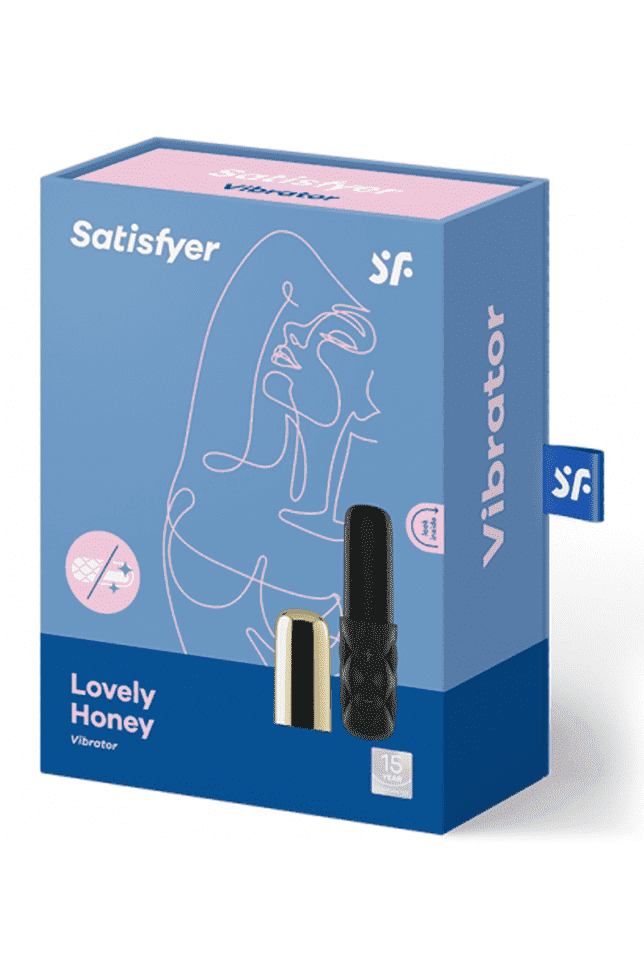 SATISFYER LOVELY HONEY - BLACK/GOLD free shipping - ToysZone.ca