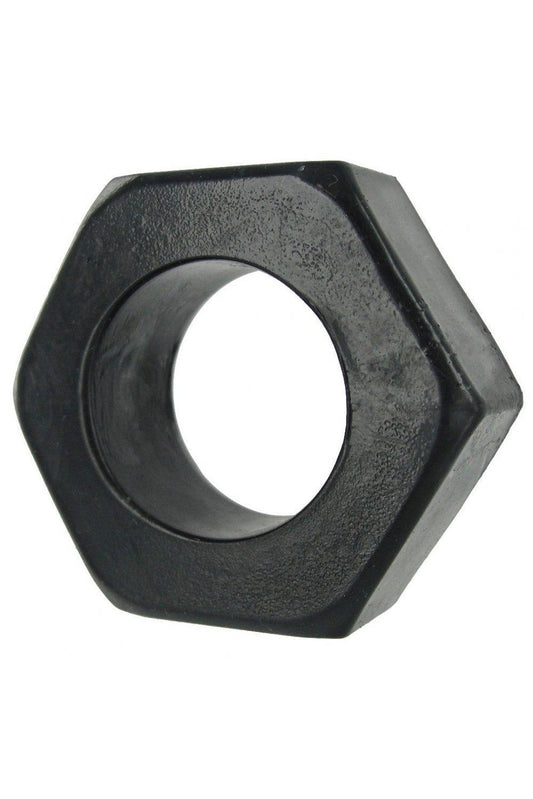 HexNut Cock Ring - Black freeshipping - ToysZone.ca