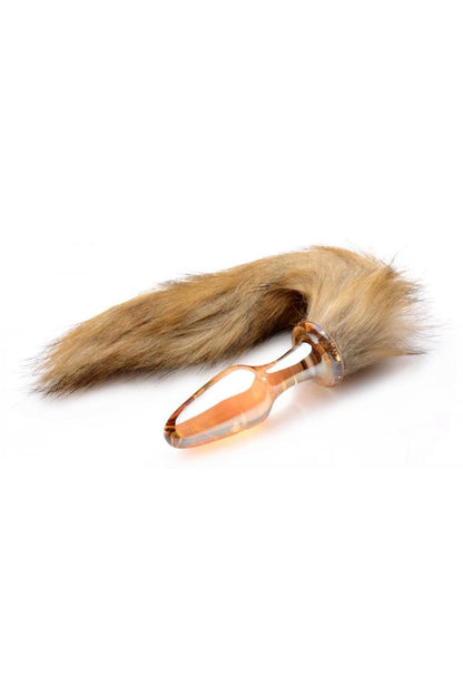 Fox Tail Glass Anal Plug freeshipping - ToysZone.ca