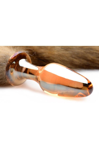 Fox Tail Glass Anal Plug freeshipping - ToysZone.ca