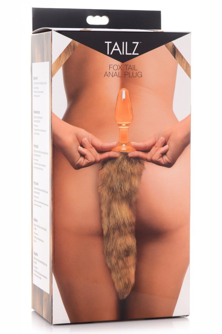 Fox Tail Glass Anal Plug freeshipping - ToysZone.ca