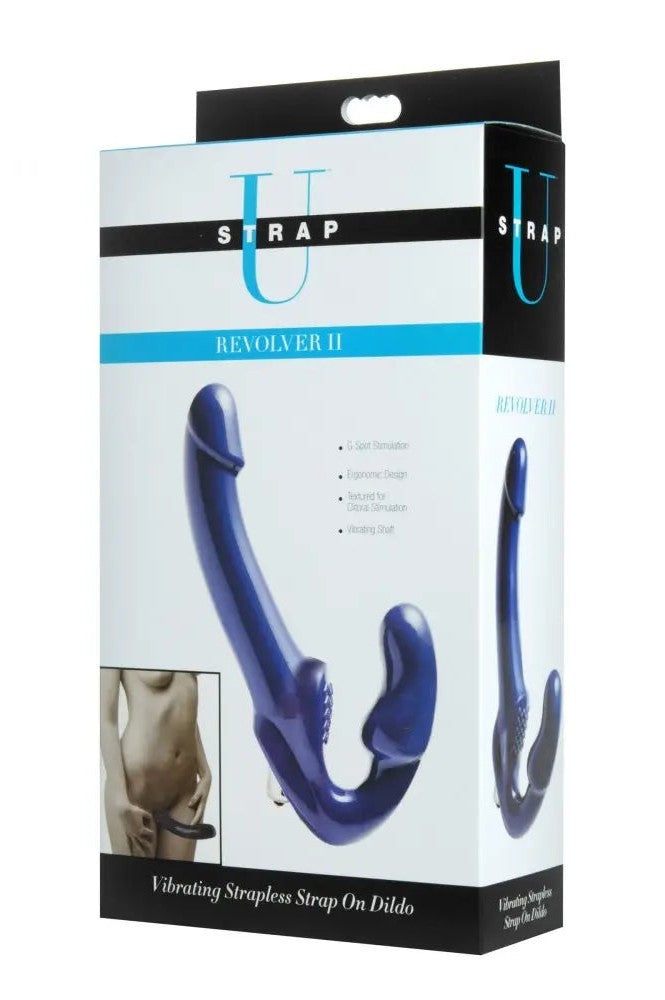 Revolver II Vibrating Strapless Strap On Dildo free shipping - ToysZone.ca