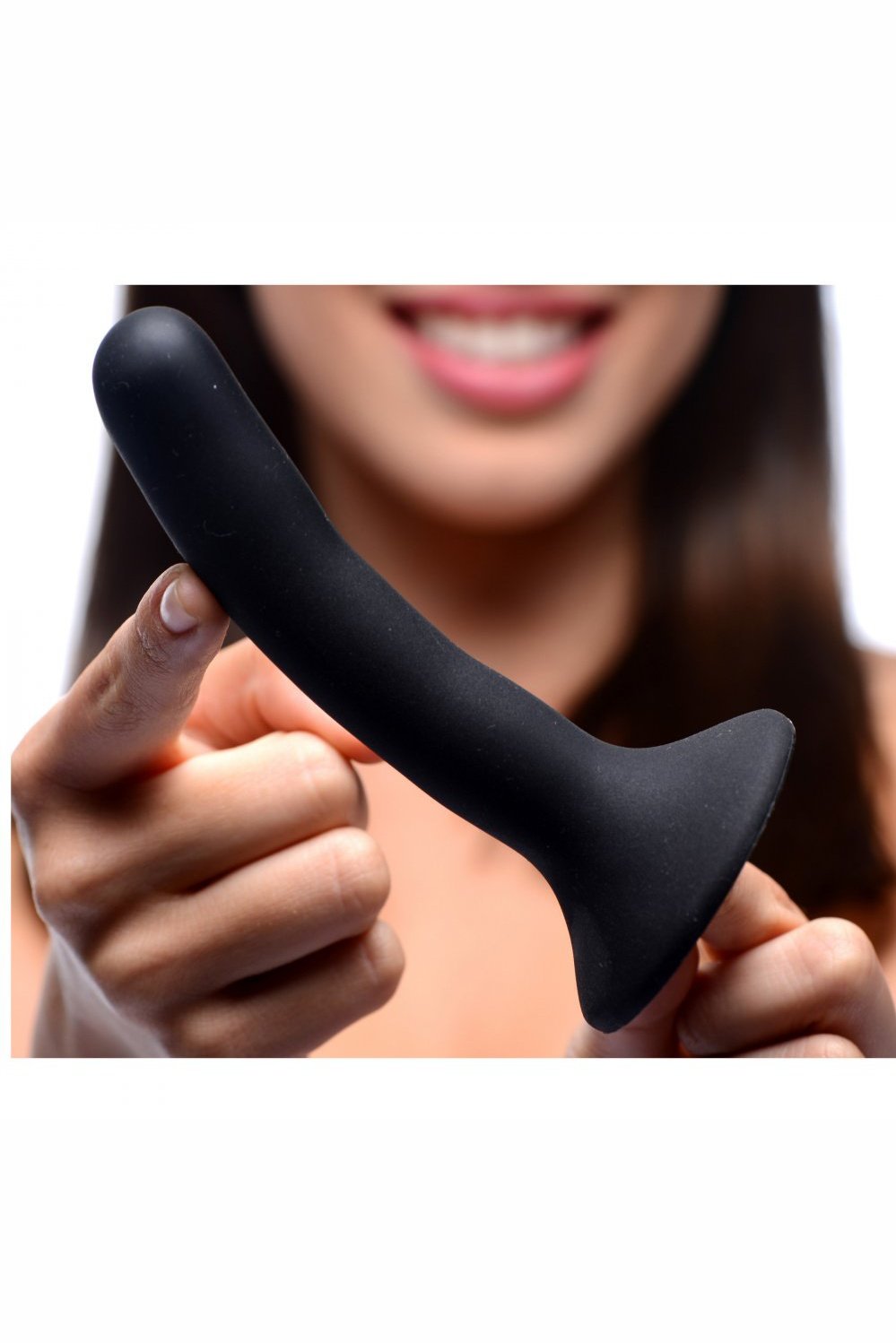 Black Silicone Strap-On Dildo - Small Free Shipping