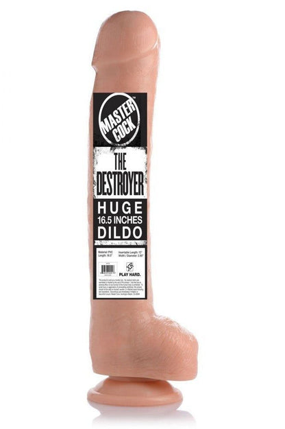 The Destroyer 16.5 Inch Dildo Flesh free shipping - ToysZone.ca
