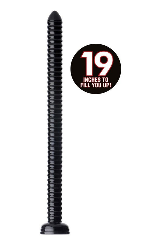 Hosed 19 Inch Ribbed Anal Snake Free Shipping