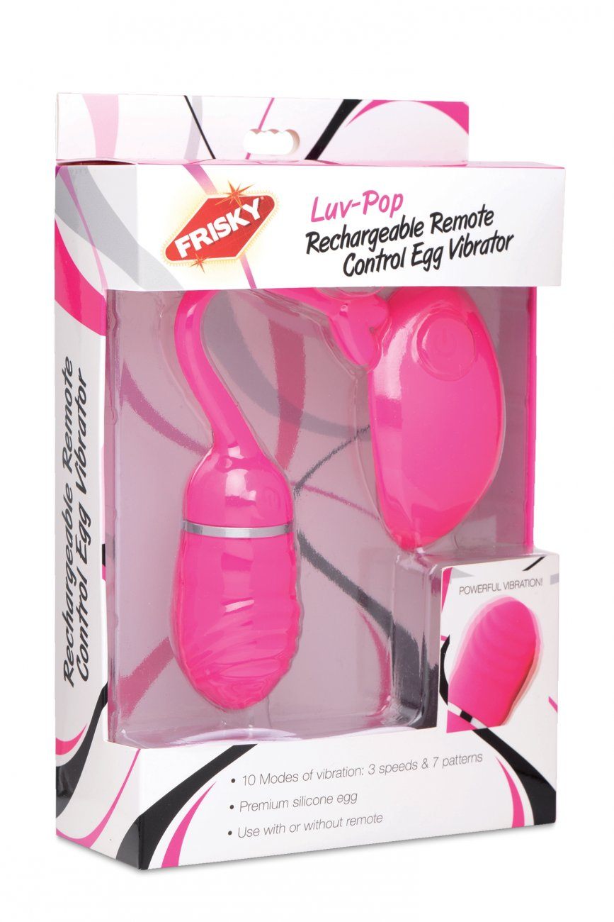 Luv Pop Rechargeable Remote Control Silicone Vibe freeshipping - ToysZone.ca