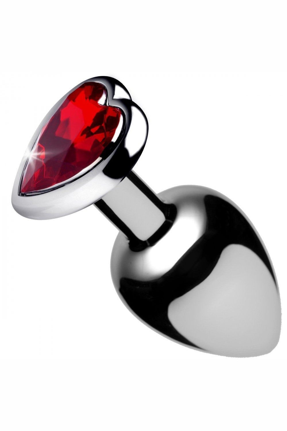 Red Heart Gem Anal Plug- Small free shipping - ToysZone.ca
