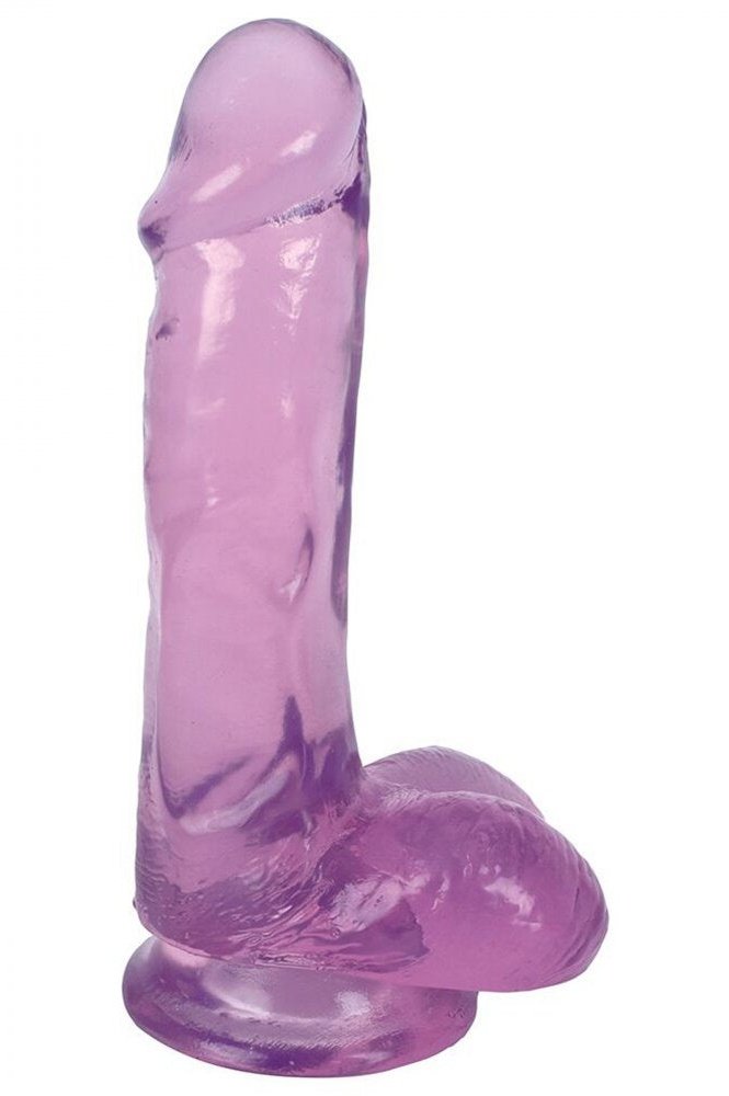 6 Inch Slim Stick with Balls Grape Ice Dildo Free Shipping