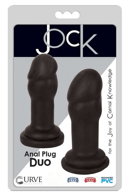 JOCK Anal Plug Duo Black Free Shipping