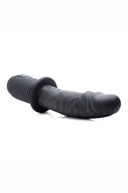 Power Pounder Vibrating and Thrusting Silicone Dildo - Black Free Shipping