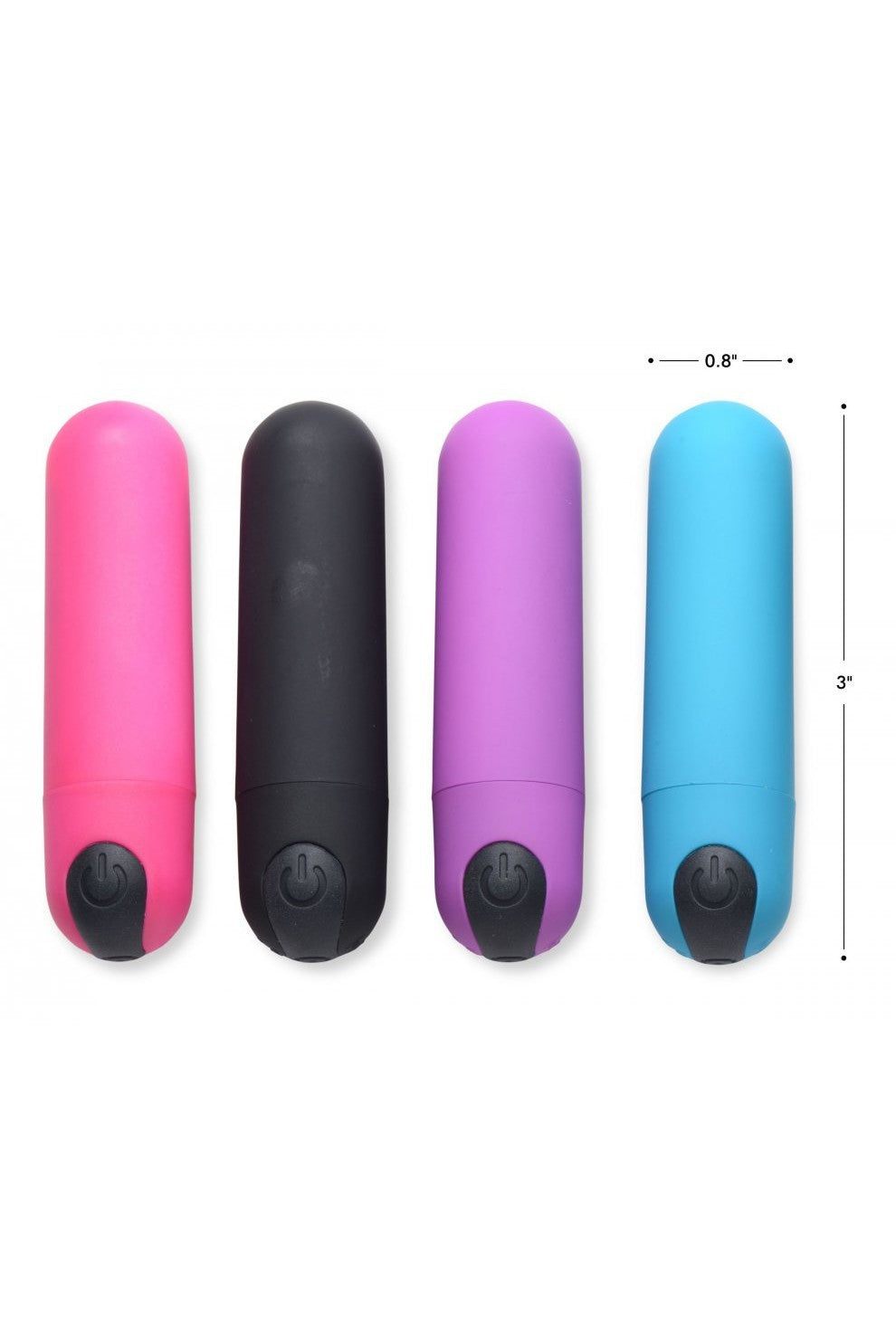 Vibrating Bullet with Remote Control - Black freeshipping - ToysZone.ca