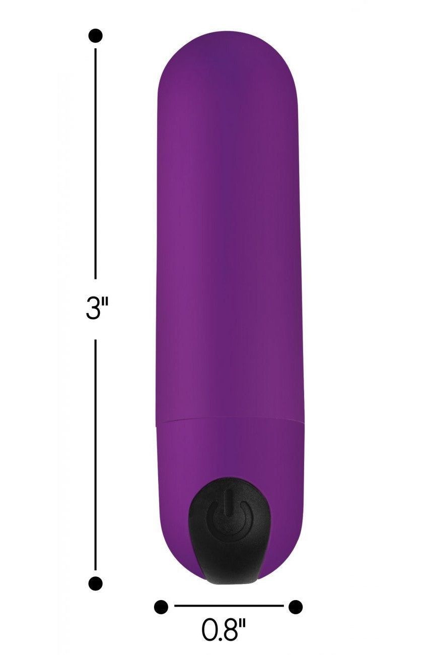 Vibrating Bullet with Remote Control - Purple freeshipping - ToysZone.ca