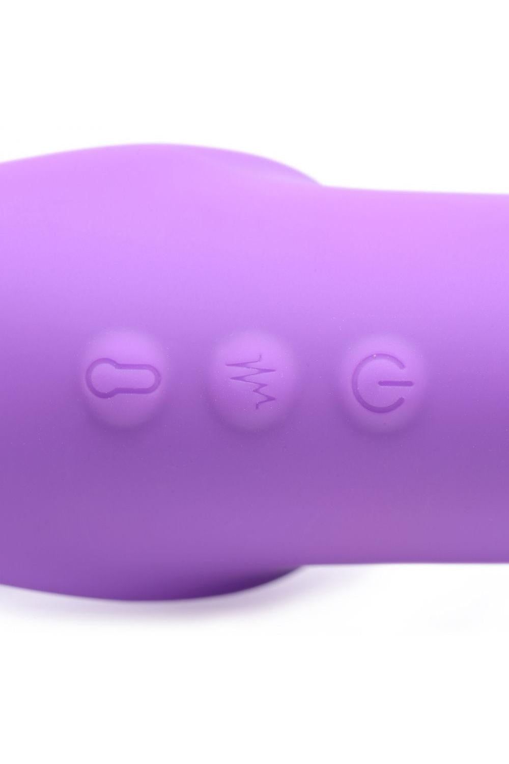 10X Remote Control Inflatable and Vibrating Strapless Strap-on - Purple free shipping - ToysZone.ca