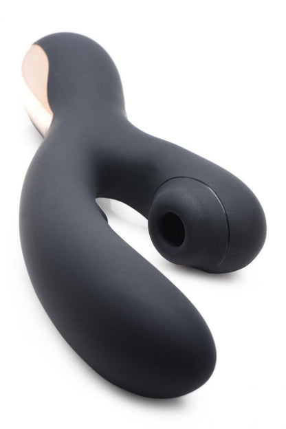 8X Silicone Suction Rabbit - Black freeshipping - ToysZone.ca