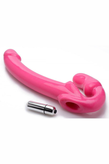 7X Revolver Slim 8 inch Vibrating Strapless Strap-on freeshipping - ToysZone.ca