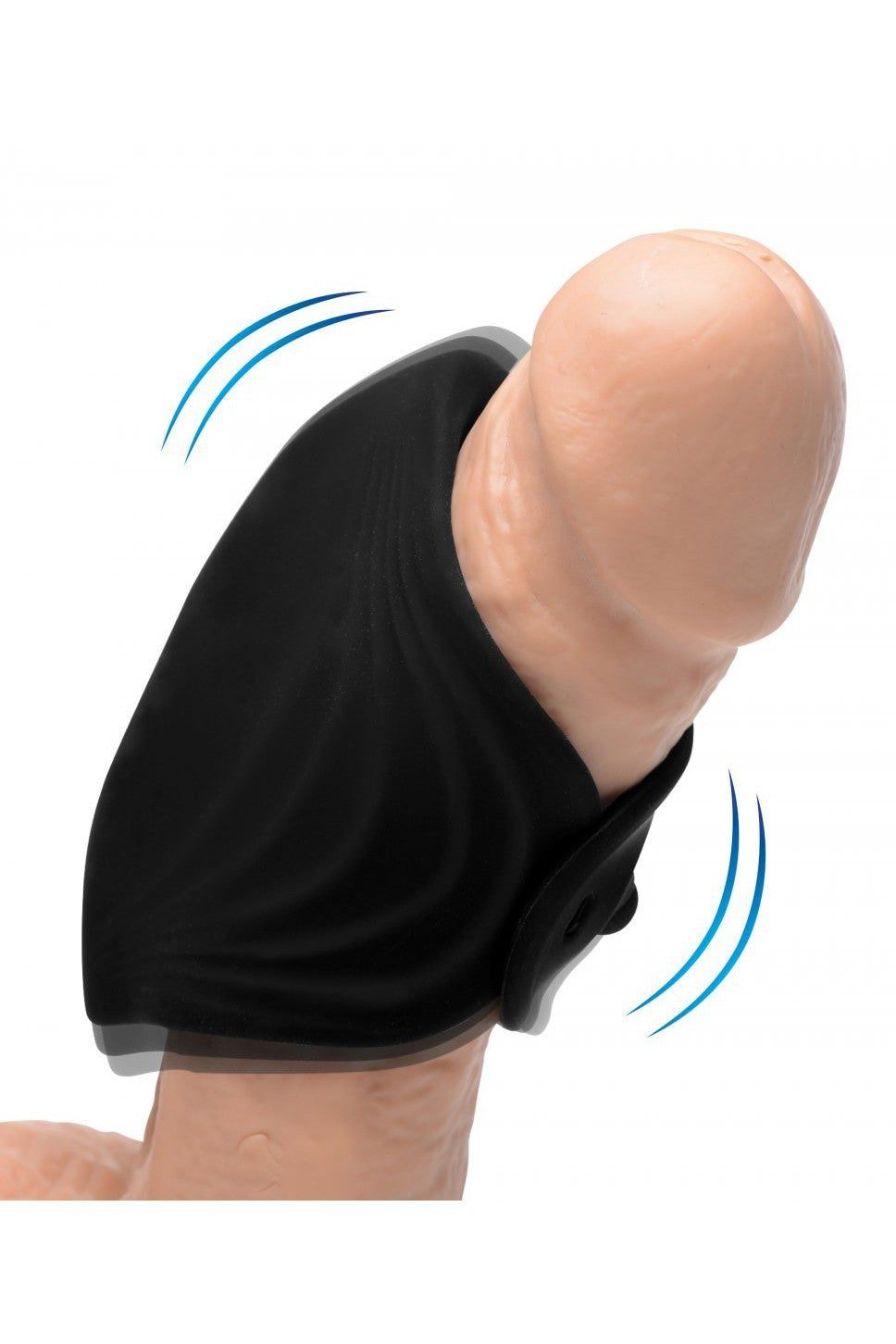 10X Pleasure Stroke Vibrating Silicone Penis Sleeve free shipping - ToysZone.ca