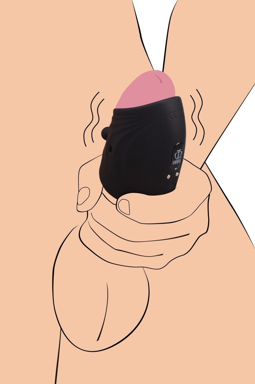 10X Pleasure Stroke Vibrating Silicone Penis Sleeve free shipping - ToysZone.ca
