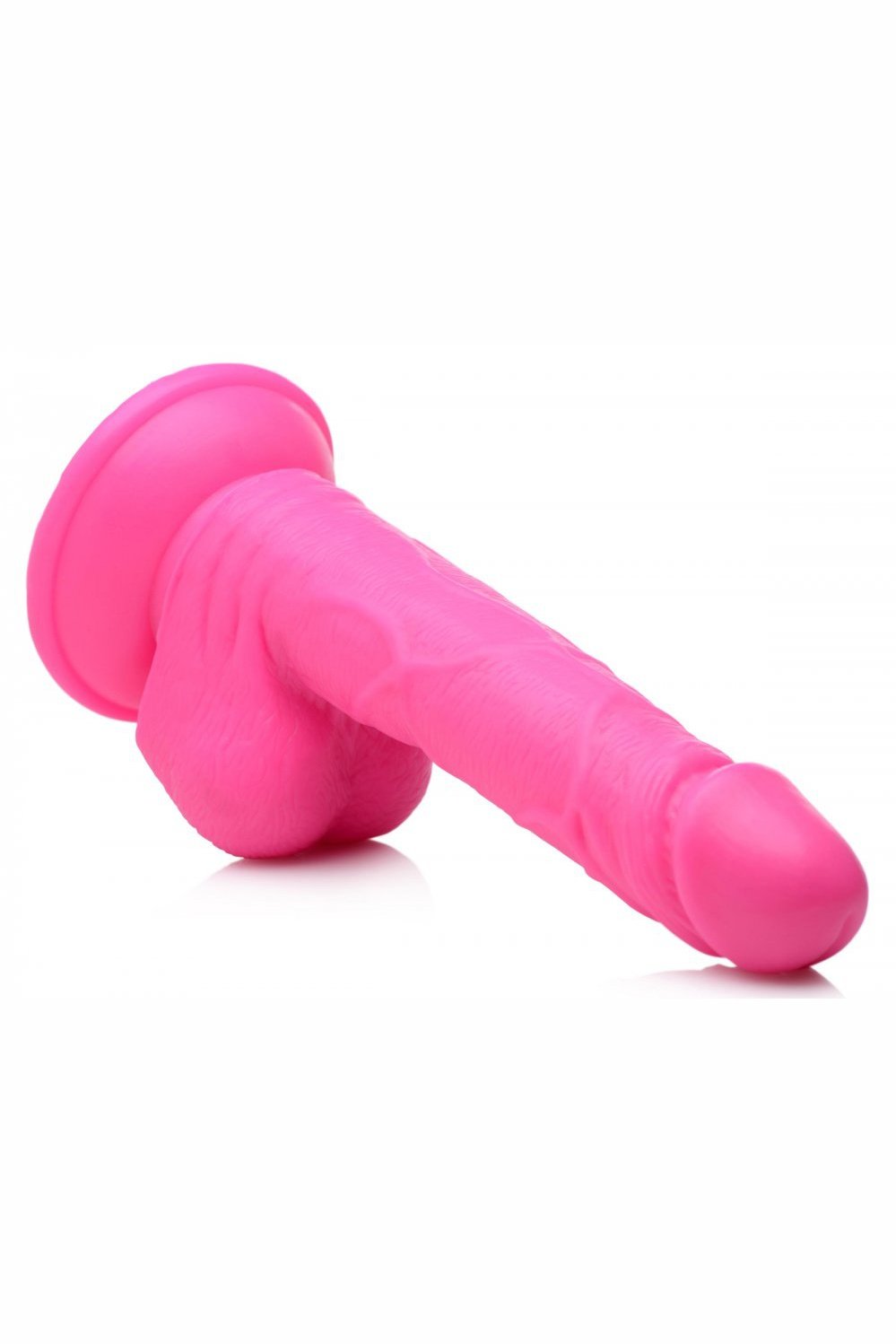 6.5 Inch Dildo with Balls - Pink Free Shipping