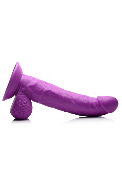 7.5 Inch Dildo with Balls - Purple Free Shipping