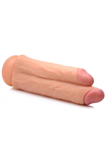 Double Stuffer 10 Inch Dildo - Light Free Shipping