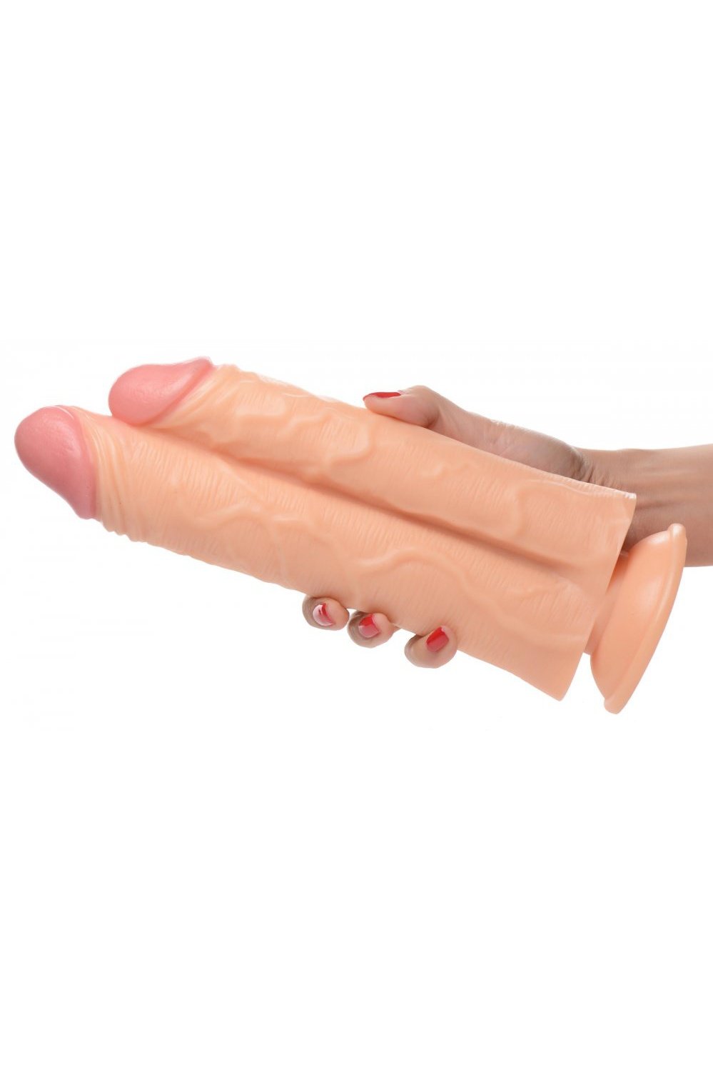 Double Stuffer 10 Inch Dildo - Light Free Shipping