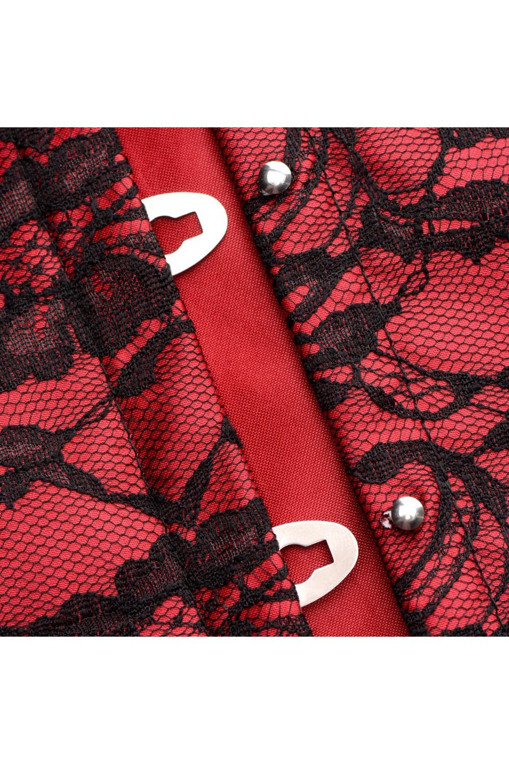 Scarlet Seduction Lace-up Corset and Thong - Large Free Shipping