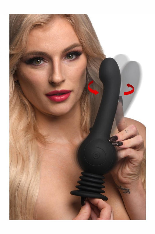 Sex Shaker Silicone Stimulator - Black Free Shipping