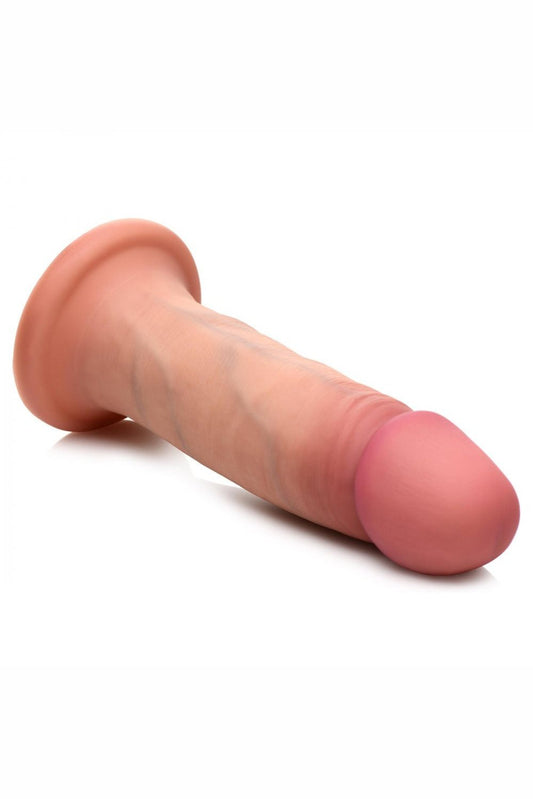 Ultra Realistic Dual Density Silicone Dildo - 6 Inch Free Shipping