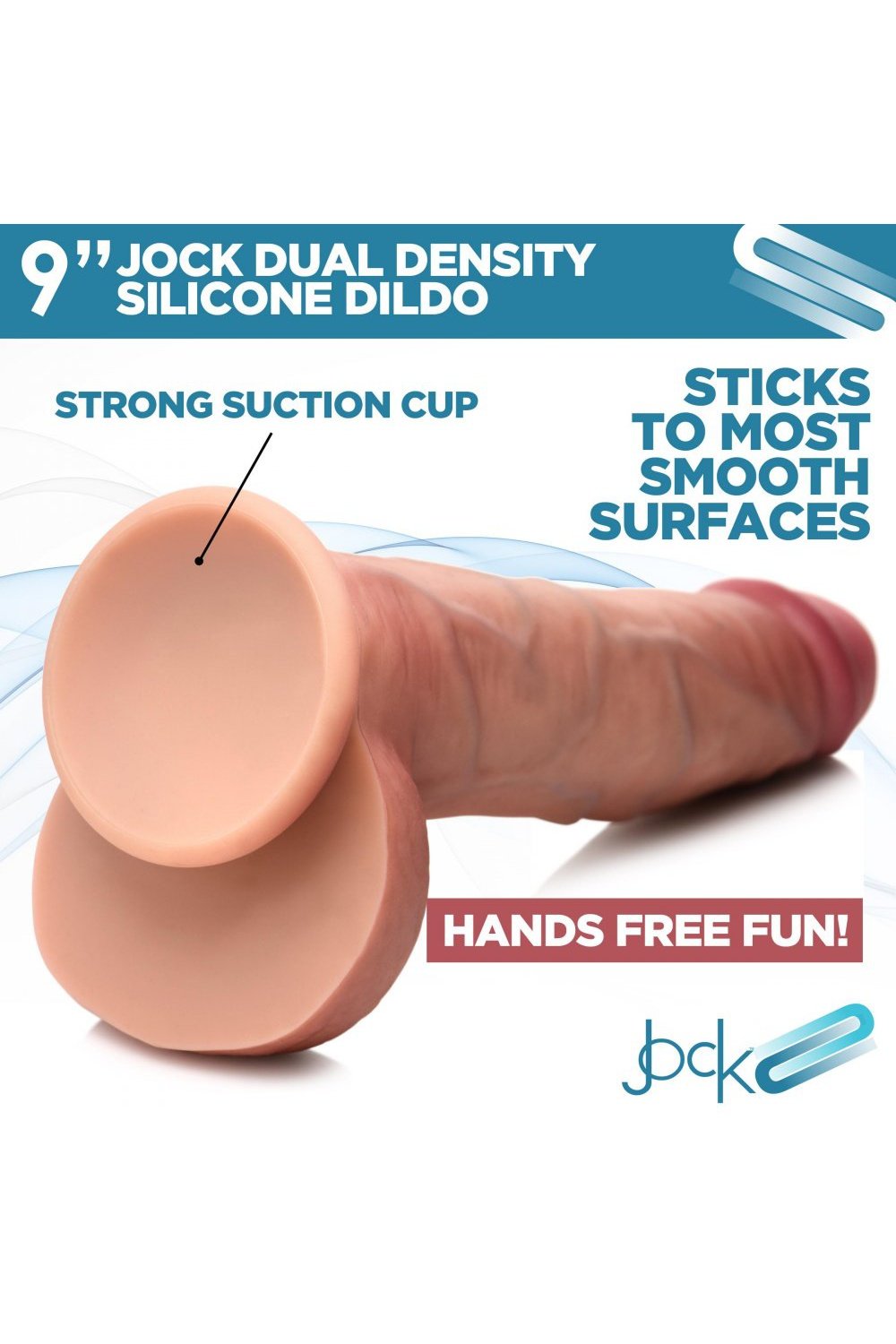 Ultra Realistic Dual Density Silicone Dildo with Balls - 9 Inch Free Shipping