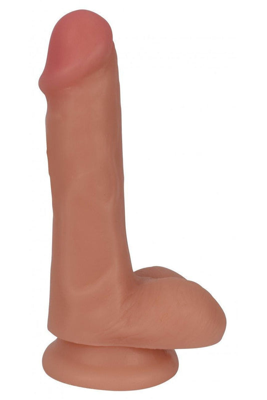 6 Inch Slim Dildo with Balls - Light freeshipping - ToysZone.ca