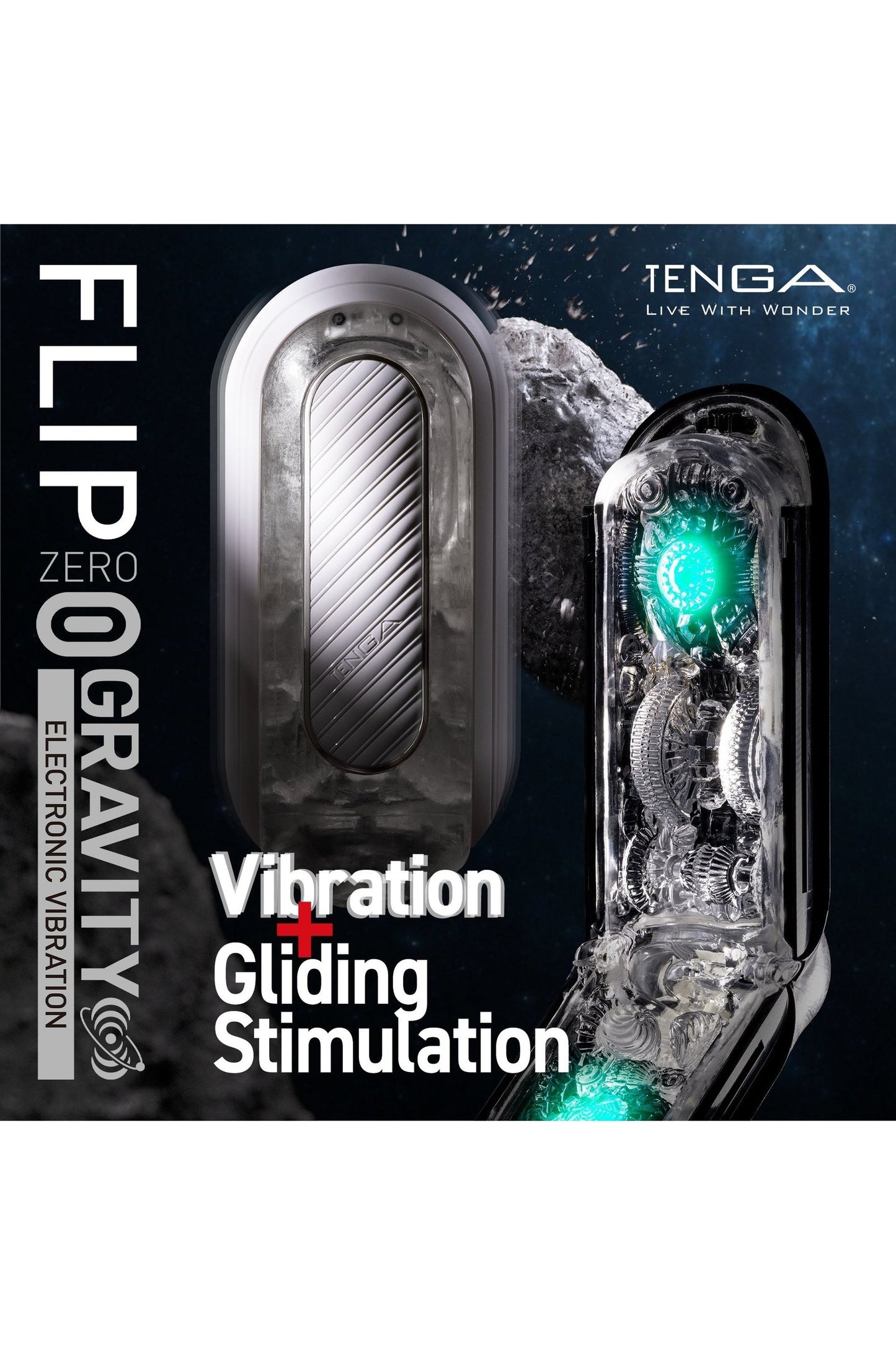 FLIP ZERO GRAVITY EV (ELECTRONIC VIBRATION) WHITE