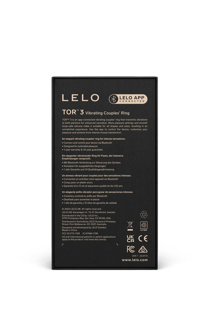 LELO TOR™ 3 Black - Free Shipping